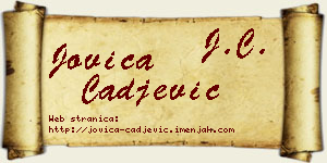 Jovica Čađević vizit kartica
